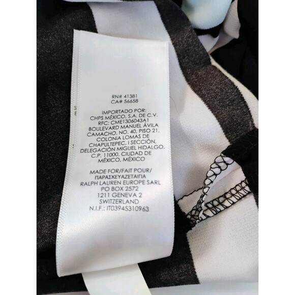 Chaps Women's Blue And Tan Striped Maxi Dress, Size M - Picture 8 of 10